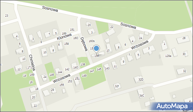 Olmonty, Olmonty, 136, mapa Olmonty