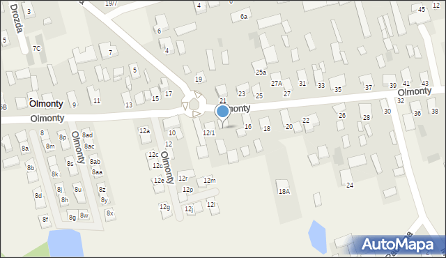 Olmonty, Olmonty, 14, mapa Olmonty
