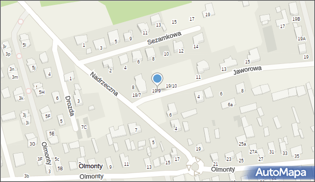 Olmonty, Olmonty, 19/9, mapa Olmonty