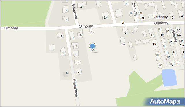 Olmonty, Olmonty, 2h, mapa Olmonty