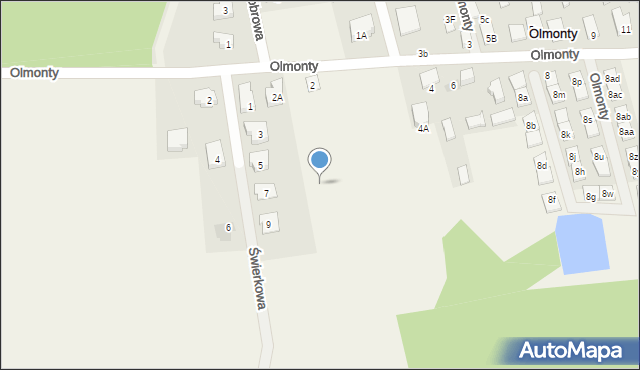 Olmonty, Olmonty, 2k, mapa Olmonty