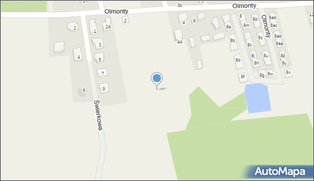 Olmonty, Olmonty, 2n, mapa Olmonty