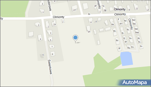 Olmonty, Olmonty, 2s, mapa Olmonty