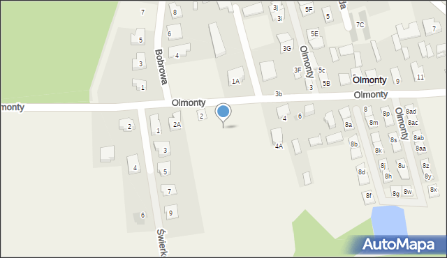 Olmonty, Olmonty, 2y, mapa Olmonty