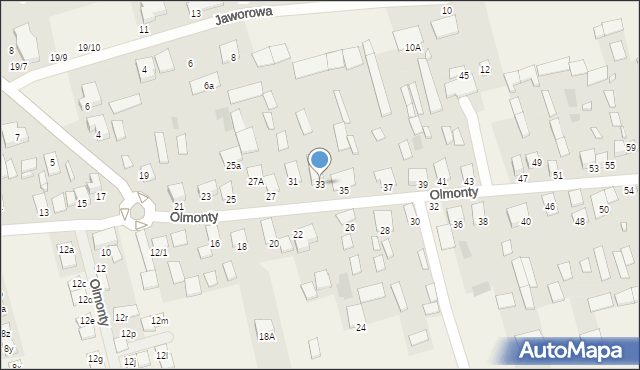 Olmonty, Olmonty, 33, mapa Olmonty