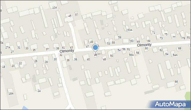 Olmonty, Olmonty, 46, mapa Olmonty