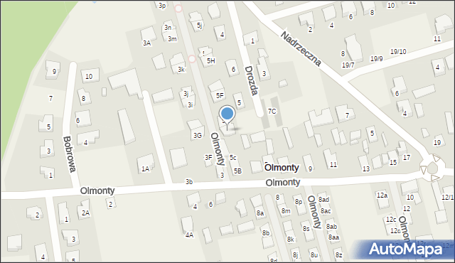 Olmonty, Olmonty, 5d, mapa Olmonty