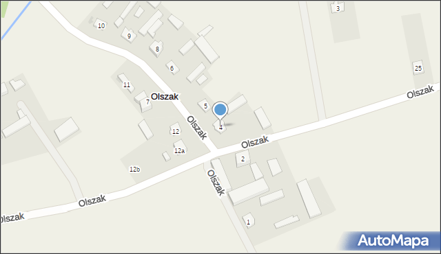 Olszak, Olszak, 4, mapa Olszak
