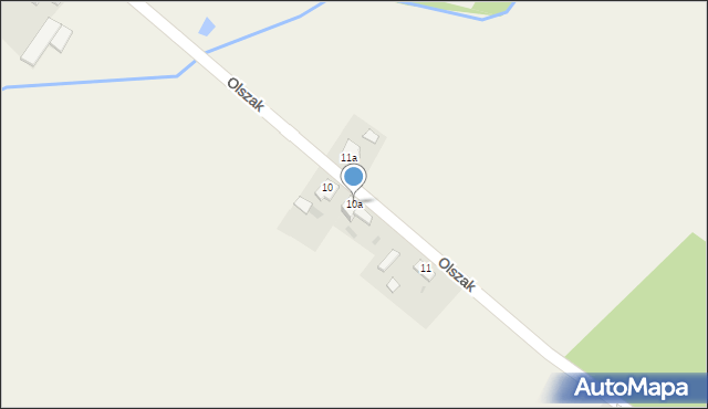 Olszak, Olszak, 10a, mapa Olszak