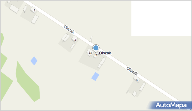 Olszak, Olszak, 5, mapa Olszak