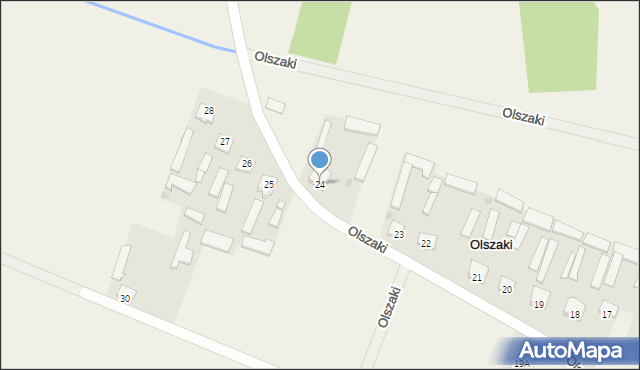 Olszaki, Olszaki, 24, mapa Olszaki