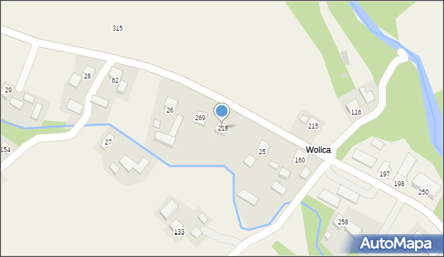 Olszana, Olszana, 218, mapa Olszana