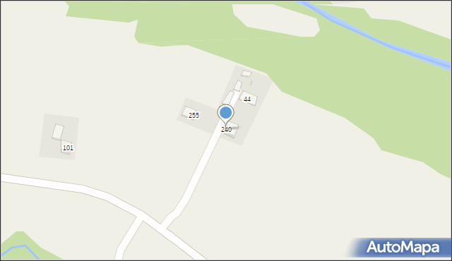 Olszana, Olszana, 240, mapa Olszana