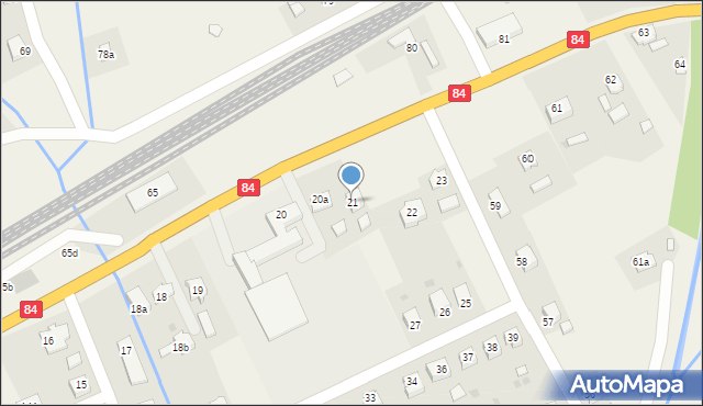 Olszanica, Olszanica, 21, mapa Olszanica