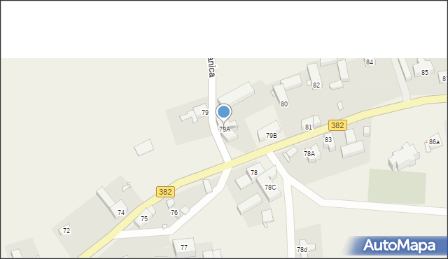 Olszanica, Olszanica, 79A, mapa Olszanica