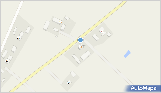 Olszanica, Olszanica, 13, mapa Olszanica