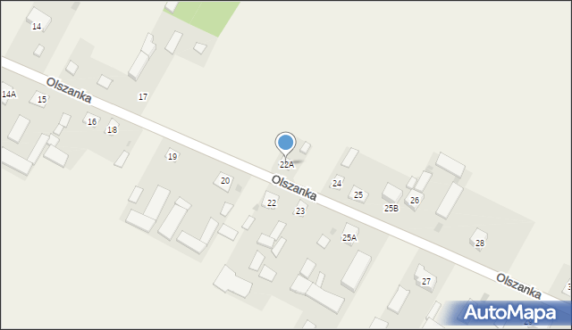 Olszanka, Olszanka, 22A, mapa Olszanka