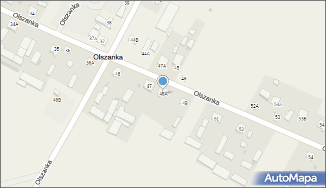 Olszanka, Olszanka, 48A, mapa Olszanka
