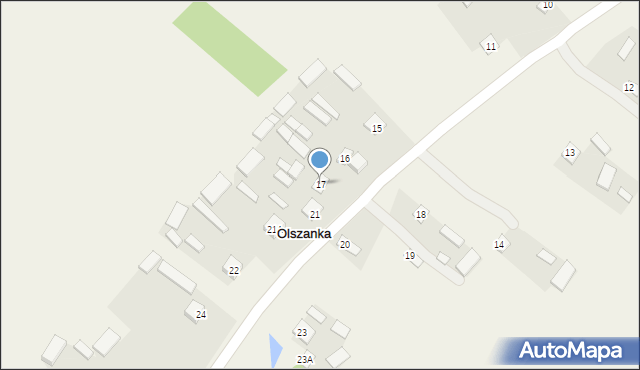 Olszanka, Olszanka, 17, mapa Olszanka