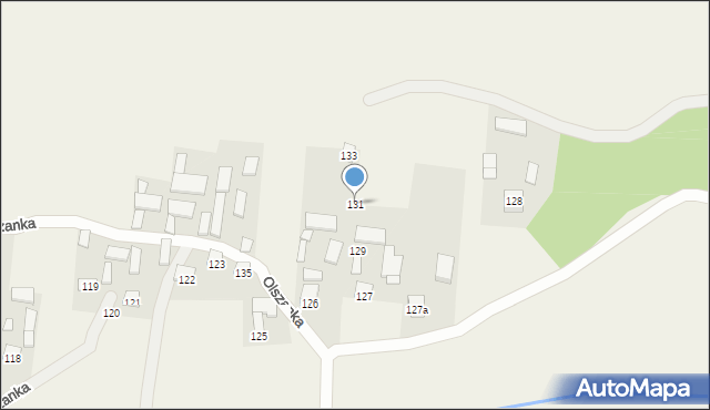 Olszanka, Olszanka, 131, mapa Olszanka