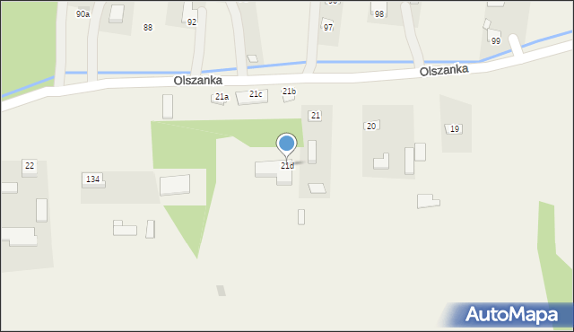 Olszanka, Olszanka, 21d, mapa Olszanka
