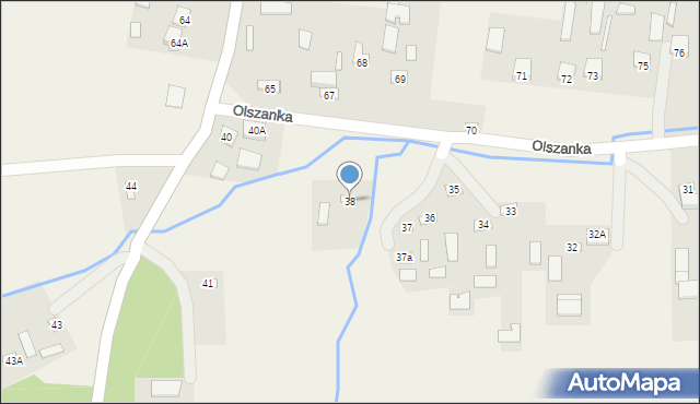 Olszanka, Olszanka, 38, mapa Olszanka