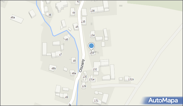 Olszany, Olszany, 133, mapa Olszany