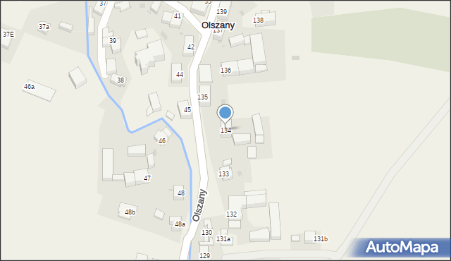 Olszany, Olszany, 134, mapa Olszany