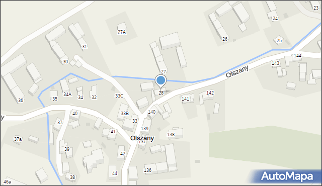 Olszany, Olszany, 28, mapa Olszany