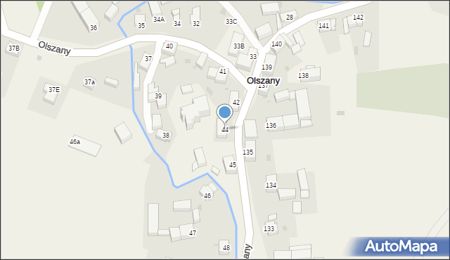 Olszany, Olszany, 44, mapa Olszany