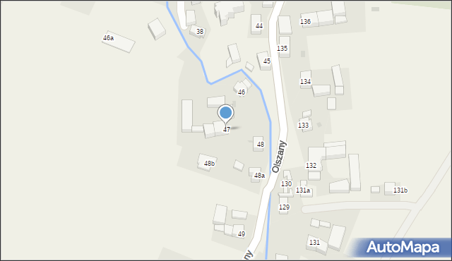 Olszany, Olszany, 47, mapa Olszany