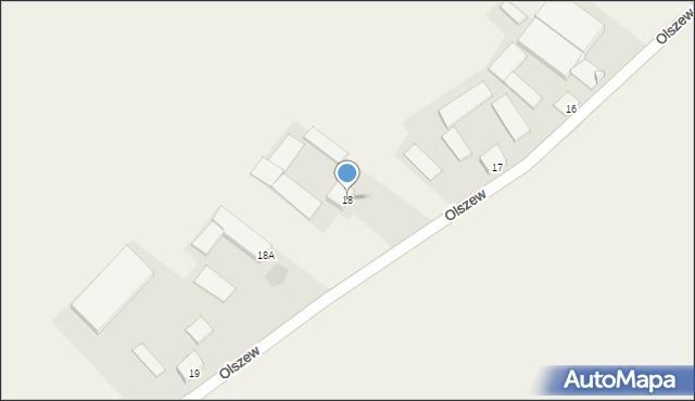 Olszew, Olszew, 18, mapa Olszew