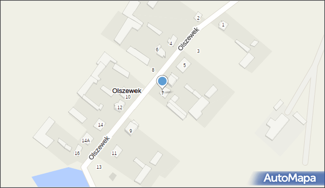 Olszewek, Olszewek, 7, mapa Olszewek