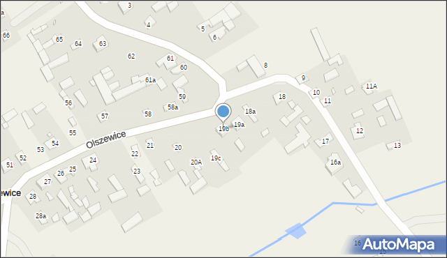 Olszewice, Olszewice, 19b, mapa Olszewice