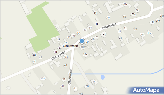 Olszewice, Olszewice, 28, mapa Olszewice