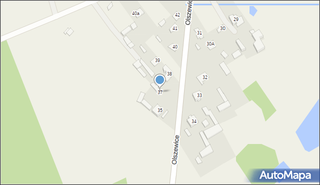 Olszewice, Olszewice, 37, mapa Olszewice