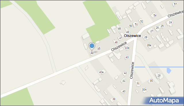 Olszewice, Olszewice, 44, mapa Olszewice