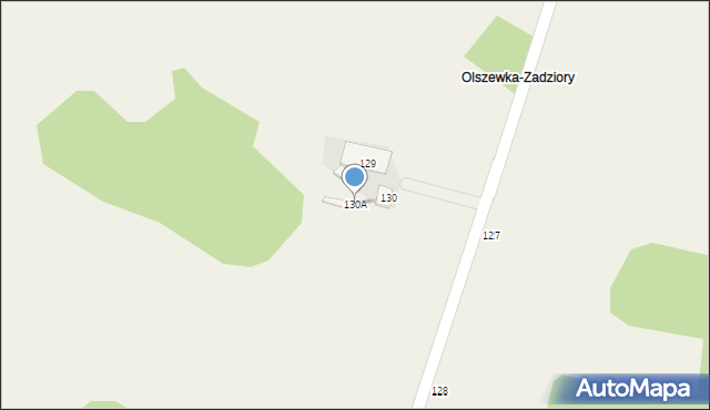 Olszewka, Olszewka, 130A, mapa Olszewka
