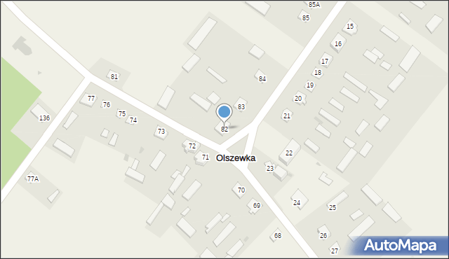 Olszewka, Olszewka, 82, mapa Olszewka