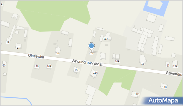 Olszewka, Olszewka, 15, mapa Olszewka