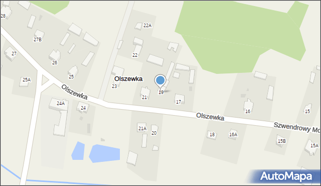 Olszewka, Olszewka, 19, mapa Olszewka