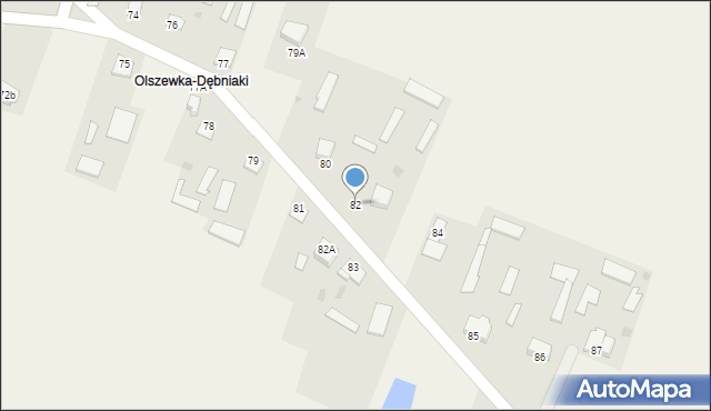 Olszewka, Olszewka, 82, mapa Olszewka