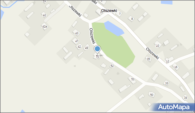 Olszewki, Olszewki, 51, mapa Olszewki