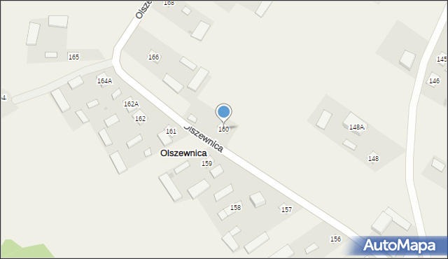 Olszewnica, Olszewnica, 160, mapa Olszewnica