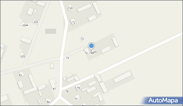 Olszewnica, Olszewnica, 74A, mapa Olszewnica