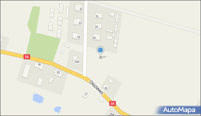 Olszewo, Olszewo, 28, mapa Olszewo