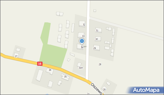 Olszewo, Olszewo, 34, mapa Olszewo