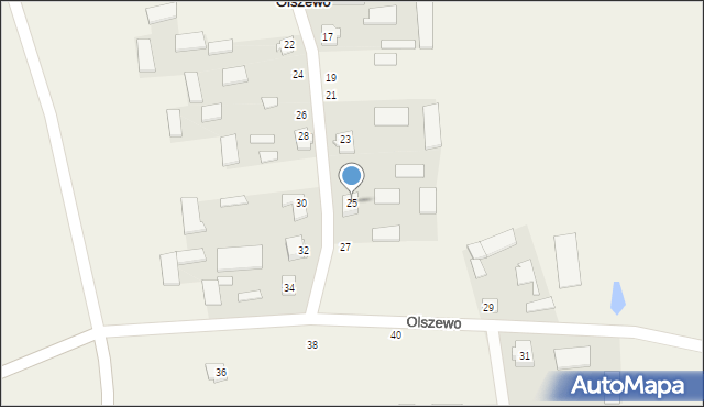 Olszewo, Olszewo, 25, mapa Olszewo