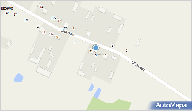 Olszewo, Olszewo, 5, mapa Olszewo
