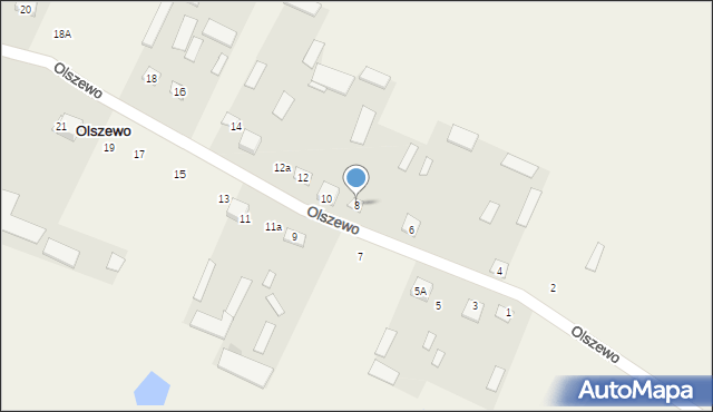 Olszewo, Olszewo, 8, mapa Olszewo
